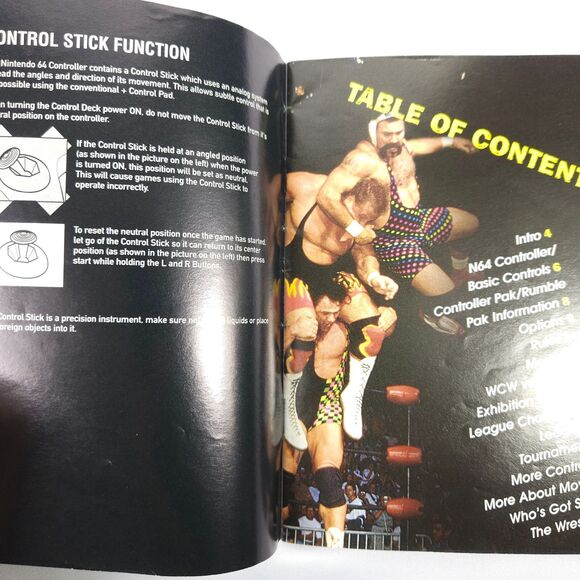 WCW Vs. NWO World Tour N64 Nintendo 64 Instruction Booklet Manual *ONLY - Picture 4 of 7